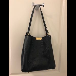 Burberry Signature Check' Embossed Leather Tote